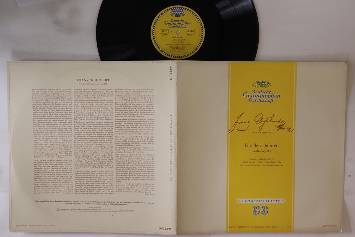 LP Record ADRIAN ESCHBACHER RUDOLF KOECKERT Schubert Forellenquintett Adur O LPM18072 DEUTSCHE GRAMM 1954 Germany Classical Used
LP Record ADRIAN ESCHBACHER RUDOLF KOECKERT Schubert Forellenquintett Adur O LPM18072 DEUTSCHE GRAMM 1954 Germany Classical Used