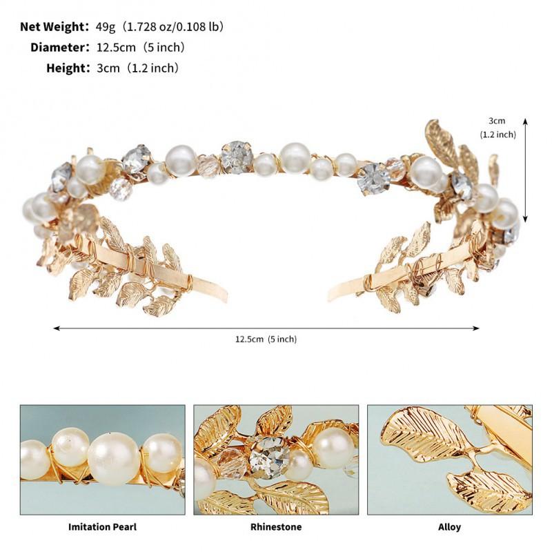 Vintage Gold Headband Handmade Pearl Rhinestones Sen Holiday Style Headwear Beautiful Bridal Hair Accessories
Vintage Gold Headband Handmade Pearl Rhinestones Sen Holiday Style Headwear Beautiful Bridal Hair Accessories