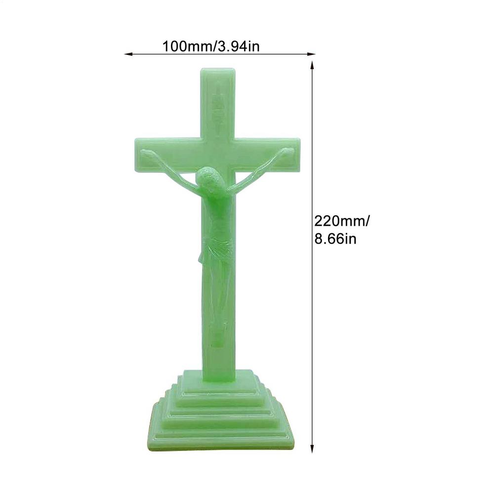Table Glow-in-the-Dark Catholic Jesus Cross With Stand Vintage Religious Christian Standing Crucifix Church Cross Decorations
Table Glow-in-the-Dark Catholic Jesus Cross With Stand Vintage Religious Christian Standing Crucifix Church Cross Decorations