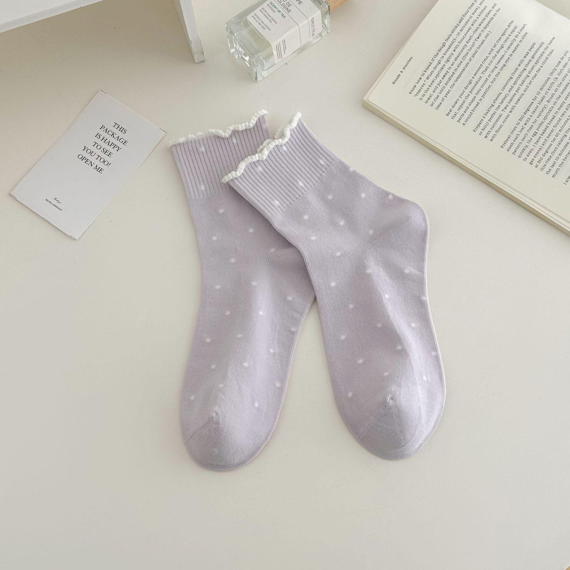 Черные носки с отделкой ушками для женской весны и осени: Простые и универсальные гольфы до середины икры без косточки, милые носки в горошек в школьном стиле 1 pair фиолетовый
Черные носки с отделкой ушками для женской весны и осени: Простые и универсальные гольфы до середины икры без косточки, милые носки в горошек в школьном стиле 1 pair фиолетовый