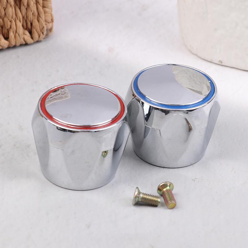 2Pcs Hot Cold Tap Top Head Faucet Cover Chrome Plated Replacement Set Kitchen Bathroom Faucet Handle Fixture Accessories one size
2Pcs Hot Cold Tap Top Head Faucet Cover Chrome Plated Replacement Set Kitchen Bathroom Faucet Handle Fixture Accessories one size
