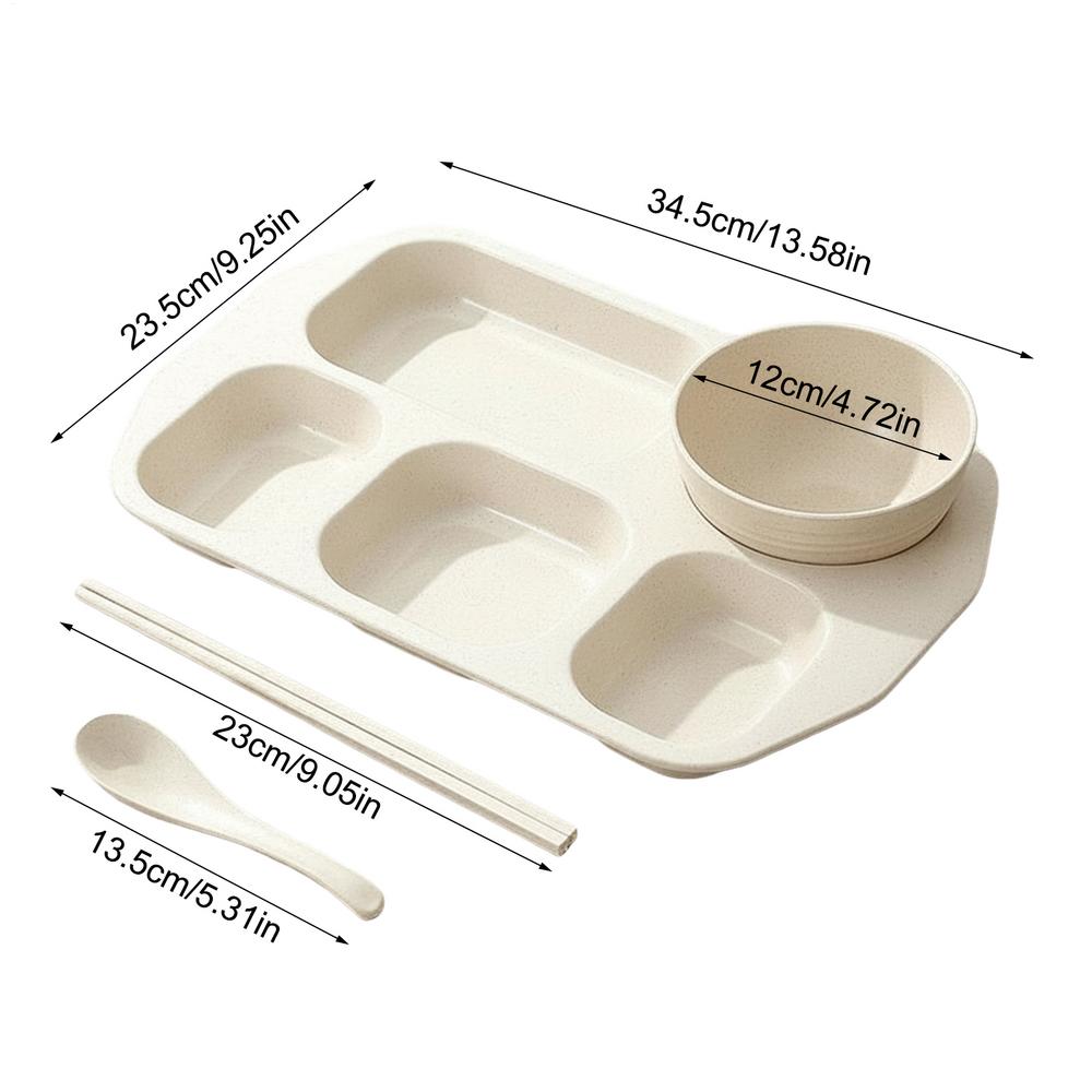 Divided Plates For Adults 5-Compartment Flatware Food Divider Plate For Teens Adults Students Home School Daycare Mealtime
Divided Plates For Adults 5-Compartment Flatware Food Divider Plate For Teens Adults Students Home School Daycare Mealtime