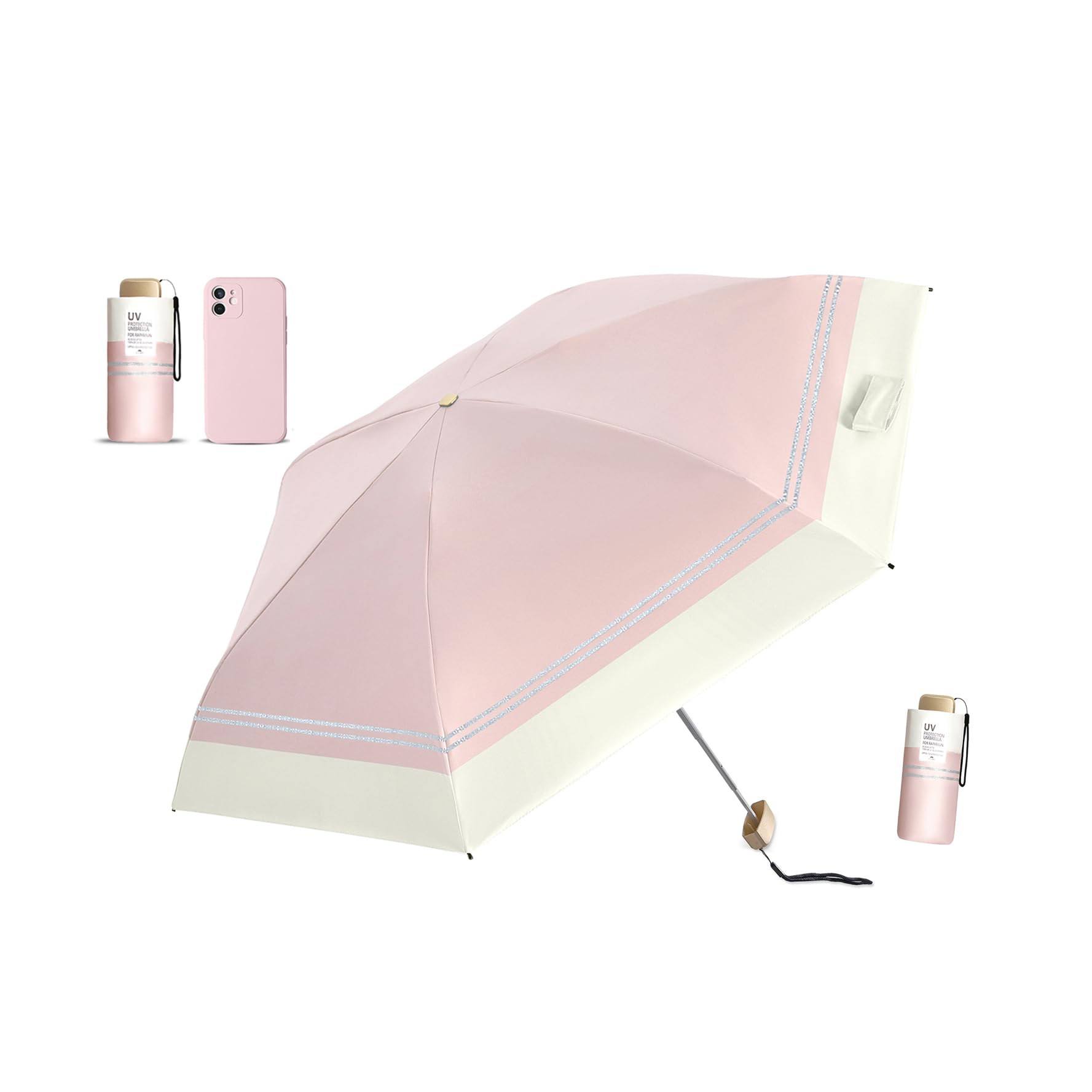Новый складной зонтик JIS Ultra UV Blocking UV Light, складной, с защитой от солнца и теплового удара, двойного назначения, чехол для хранения на 6 дней рождения, размер которого позволяет поместиться в кармане розовый
Новый складной зонтик JIS Ultra UV Blocking UV Light, складной, с защитой от солнца и теплового удара, двойного назначения, чехол для хранения на 6 дней рождения, размер которого позволяет поместиться в кармане розовый