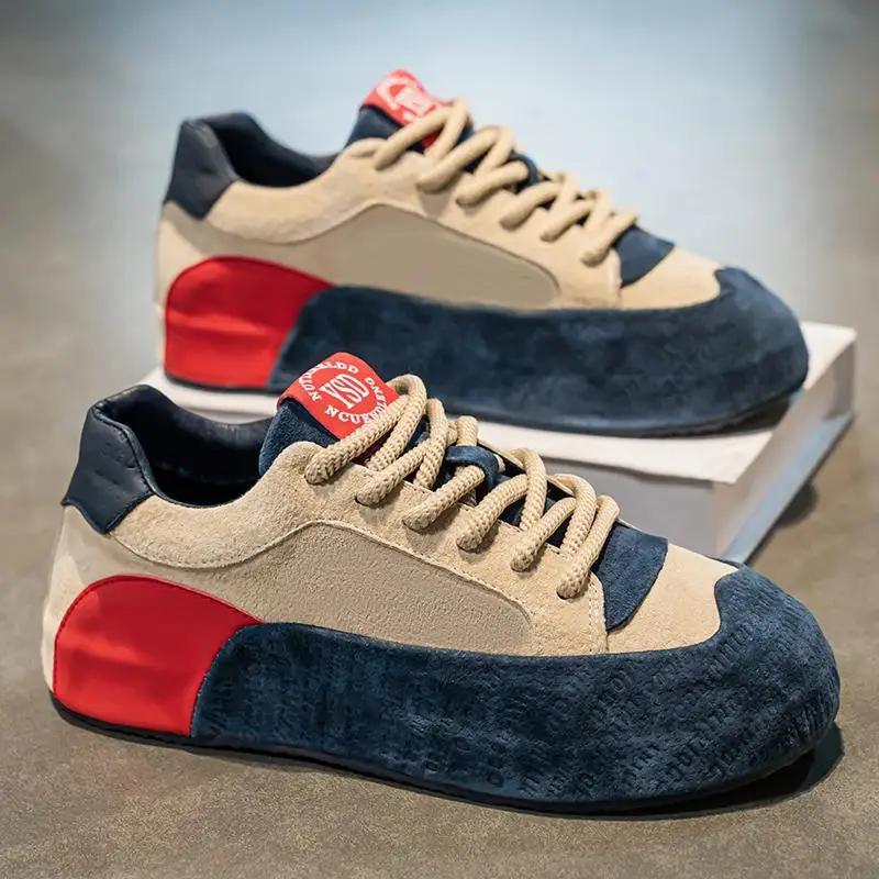 Platform men shoes Designer Casual Sneakers suede Color-blocking Running shoes Fashion Luxury shoes men s Tenis Masculino 39
Platform men shoes Designer Casual Sneakers suede Color-blocking Running shoes Fashion Luxury shoes men s Tenis Masculino 39