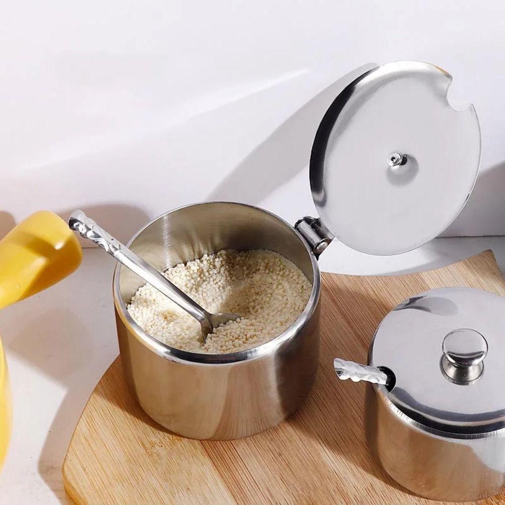 1Pcs Mini Sugar Container with Lid Spoon Sauce Cans Sugar Jam Salt Pot Seasoning Pot Spice Storage Jar Kitchen Supplies
1Pcs Mini Sugar Container with Lid Spoon Sauce Cans Sugar Jam Salt Pot Seasoning Pot Spice Storage Jar Kitchen Supplies