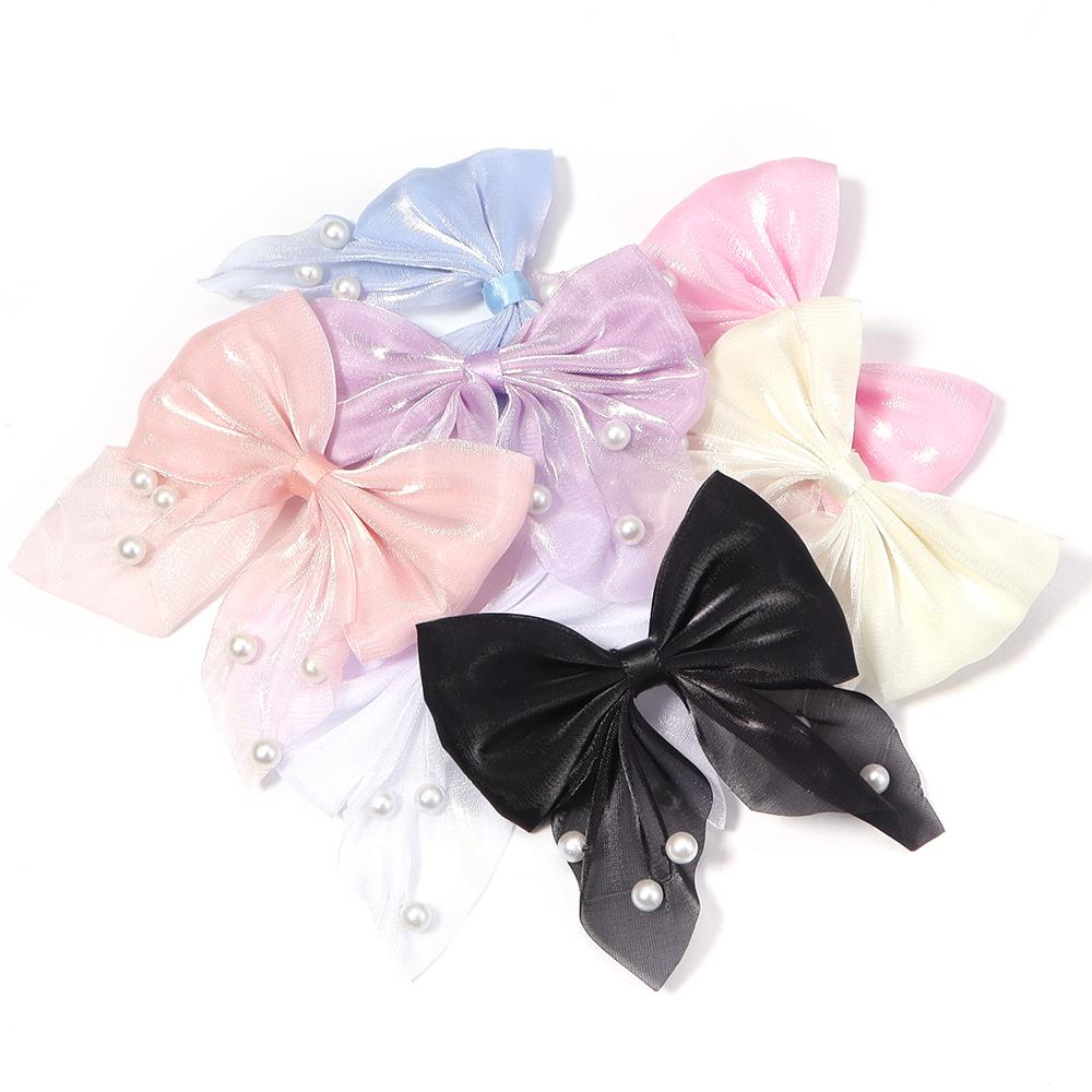 6pcs 8x8cm Satin Gauze Pearl Bows Sweet Pearlescent Bowknot For DIY Women Girls Clothing Cake Headwear Decoration Accessories
6pcs 8x8cm Satin Gauze Pearl Bows Sweet Pearlescent Bowknot For DIY Women Girls Clothing Cake Headwear Decoration Accessories