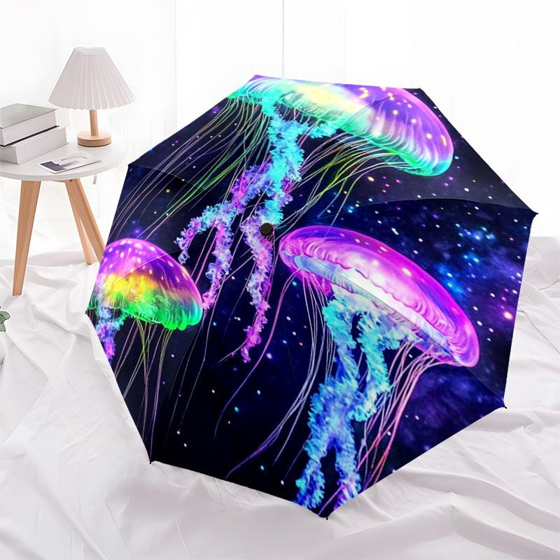 1pc Colorful Jellyfish Outdoor Umbrella - Automatic Opening/Closing, Portable 3-Fold Design, 8-Bone Iron Frame, Perfect Gift for Fans and Travelers.L0
1pc Colorful Jellyfish Outdoor Umbrella - Automatic Opening/Closing, Portable 3-Fold Design, 8-Bone Iron Frame, Perfect Gift for Fans and Travelers.L0