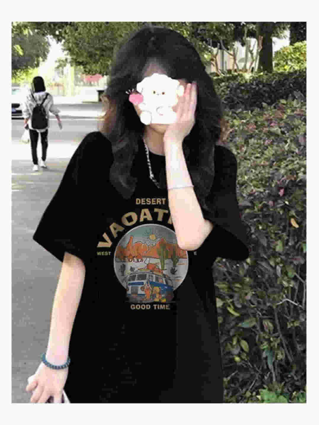 Plus Size Black Pure Cotton Short Sleeve Women s T-Shirt - Korean Style, Loose, Mid-Length, Summer Fashion, Versatile Top XL (115-130 jin)
Plus Size Black Pure Cotton Short Sleeve Women s T-Shirt - Korean Style, Loose, Mid-Length, Summer Fashion, Versatile Top XL (115-130 jin)