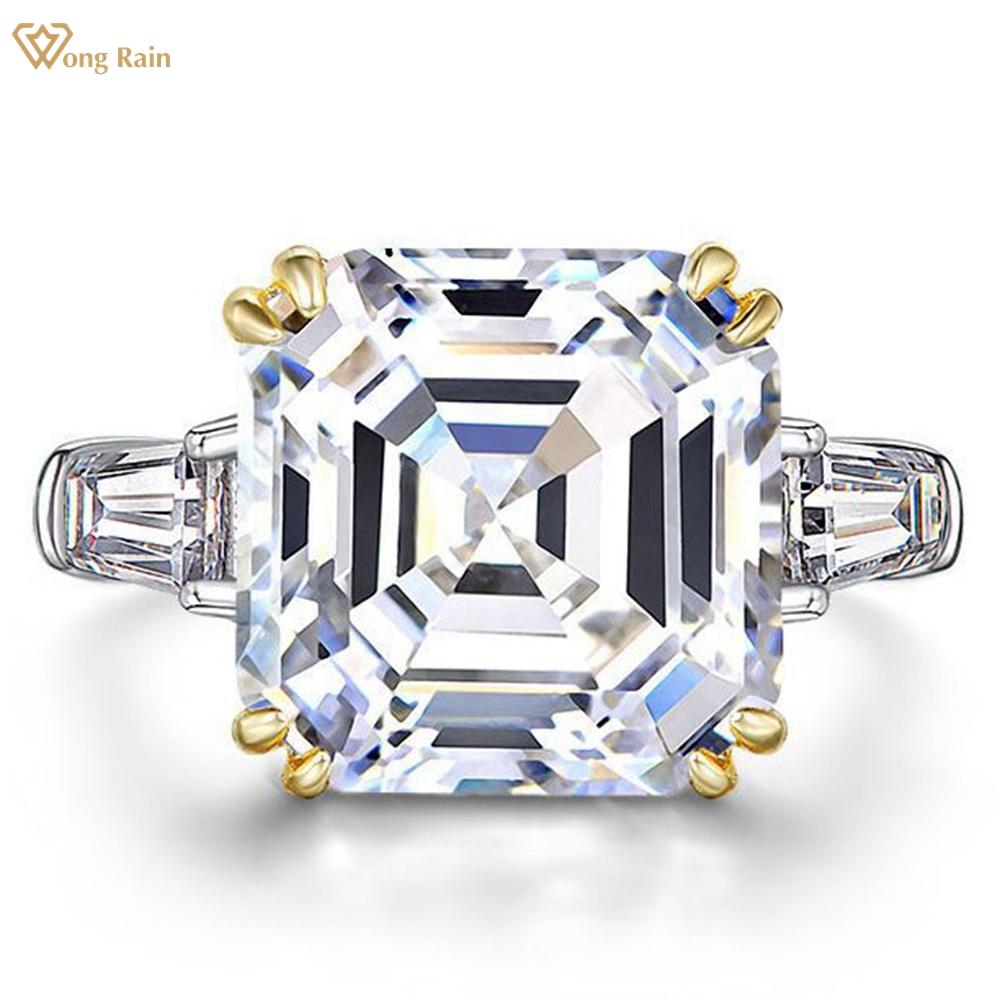 Wong Rain, 100% стерлинговое серебро 925 пробы, огранка Asscher 14 CT, AAAAA, цирконы, драгоценный камень, свадебное обручальное кольцо, ювелирное изделие, подарок US 5 жёлтый
Wong Rain, 100% стерлинговое серебро 925 пробы, огранка Asscher 14 CT, AAAAA, цирконы, драгоценный камень, свадебное обручальное кольцо, ювелирное изделие, подарок US 5 жёлтый