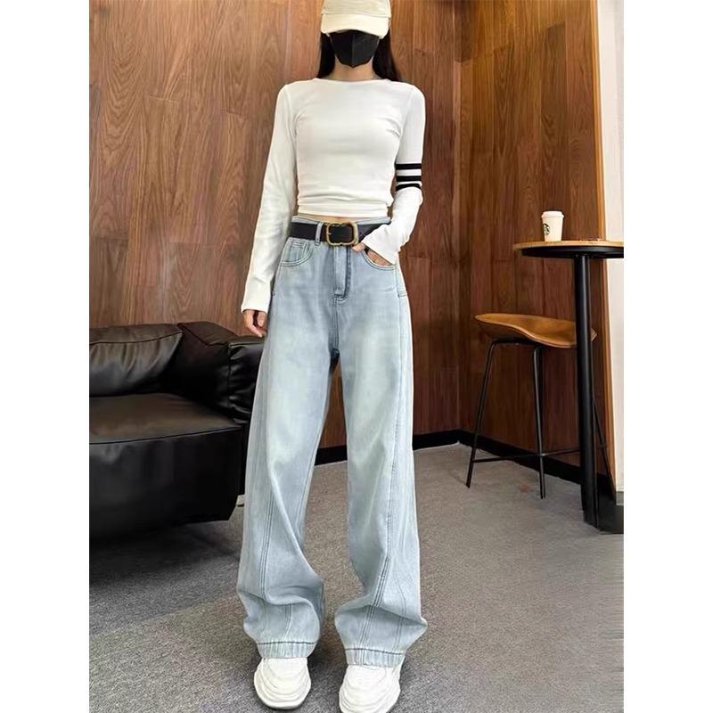 Plus Size Women s High-Waisted Straight-Leg Jeans - Spring/Autumn 2025, Versatile, Loose Fit, Slimming Wide-Leg XL
Plus Size Women s High-Waisted Straight-Leg Jeans - Spring/Autumn 2025, Versatile, Loose Fit, Slimming Wide-Leg XL