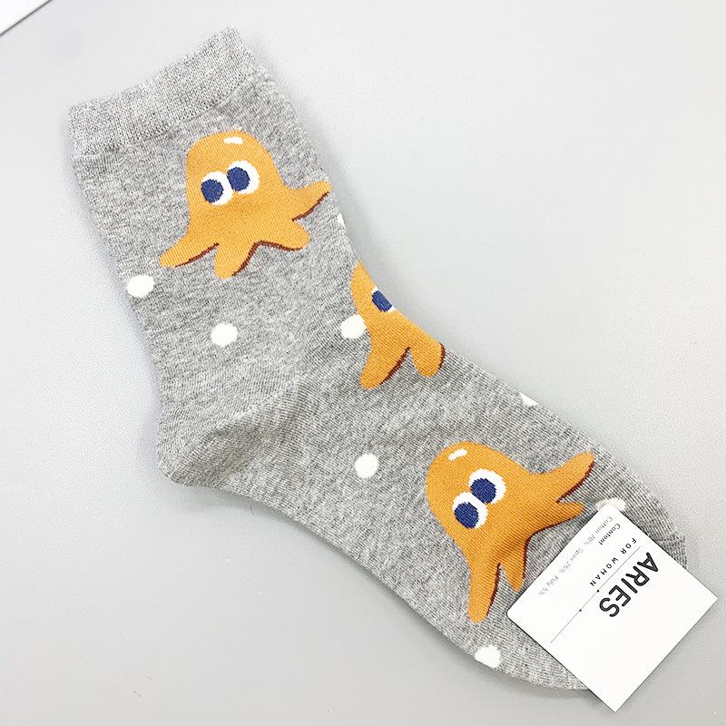 Korean Dongdaemun Autumn/Winter Mid-Calf Socks with Hamburger, Fries, and Donut Print серый
Korean Dongdaemun Autumn/Winter Mid-Calf Socks with Hamburger, Fries, and Donut Print серый
