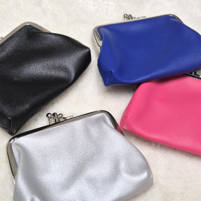 Vintage Coin Purse with Faux Leather Metallic black
Vintage Coin Purse with Faux Leather Metallic black
