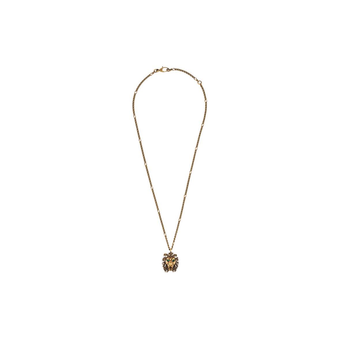 Gucci Crystal Pearl Lion Fashion Jewelry Metal Necklace Unisex necklace 578920-J1D51-8091 Gold,F
Gucci Crystal Pearl Lion Fashion Jewelry Metal Necklace Unisex necklace 578920-J1D51-8091 Gold,F