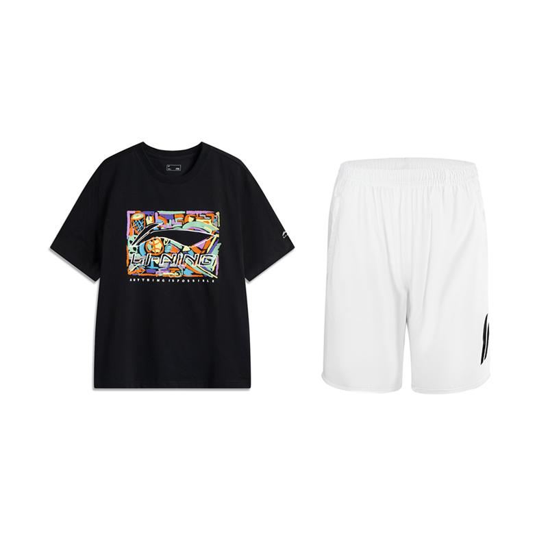 Li-Ning Retro Trendy Printed Comfortable Breathable Short Sleeve T-Shirt Fashionable Design Versatile Casual Sports Suit AHSV291-2+YKSU157-1 XXL
Li-Ning Retro Trendy Printed Comfortable Breathable Short Sleeve T-Shirt Fashionable Design Versatile Casual Sports Suit AHSV291-2+YKSU157-1 XXL