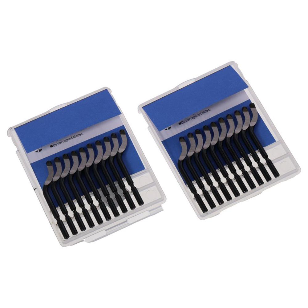 Набор черных вращающихся лезвий для снятия заусенцев из HSS, ручной инструмент для удаления заусенцев небольшого размера, 3D-печать 
Набор черных вращающихся лезвий для снятия заусенцев из HSS, ручной инструмент для удаления заусенцев небольшого размера, 3D-печать