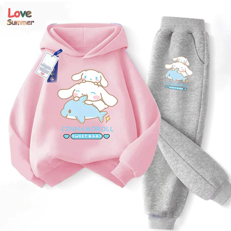 Милий худі та штани Cinnamoroll 2 шт. Дитячий мультяшний одяг із собакою для дівчинки, дитячий світшот 2 шт., костюм з капюшоном, дитячий повсякденний спортивний костюм 160CM
Милий худі та штани Cinnamoroll 2 шт. Дитячий мультяшний одяг із собакою для дівчинки, дитячий світшот 2 шт., костюм з капюшоном, дитячий повсякденний спортивний костюм 160CM