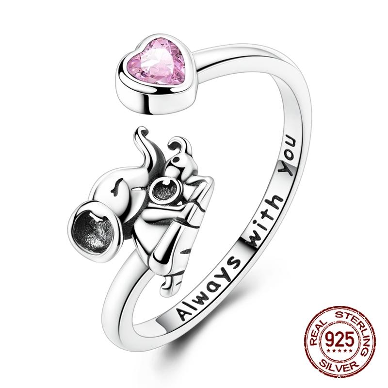 Original 925 Sterling Silver Elephant Parent-child Open Rings for Women Girls Jewelry Birthday Anniversary Gifts resizable
Original 925 Sterling Silver Elephant Parent-child Open Rings for Women Girls Jewelry Birthday Anniversary Gifts resizable