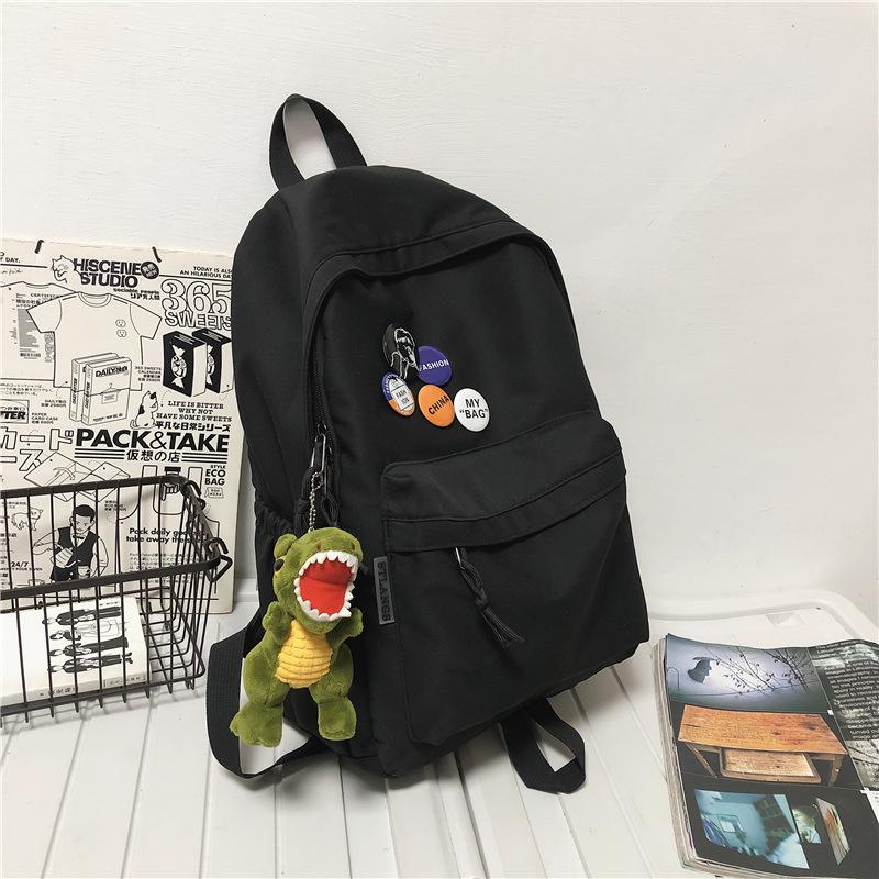Backpack Men s Simple Lightweight Large Capacity Versatile Backpack Japanese Junior High School Student School Bag Women Send Badges Single pack чёрный
Backpack Men s Simple Lightweight Large Capacity Versatile Backpack Japanese Junior High School Student School Bag Women Send Badges Single pack чёрный