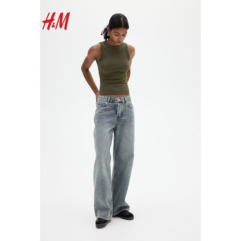 HM Women clothes Vest Sling Summer Rib Slim fit Vest round Neck Sleeveless Top 1250800 Moss Green 165/96(M)
HM Women clothes Vest Sling Summer Rib Slim fit Vest round Neck Sleeveless Top 1250800 Moss Green 165/96(M)