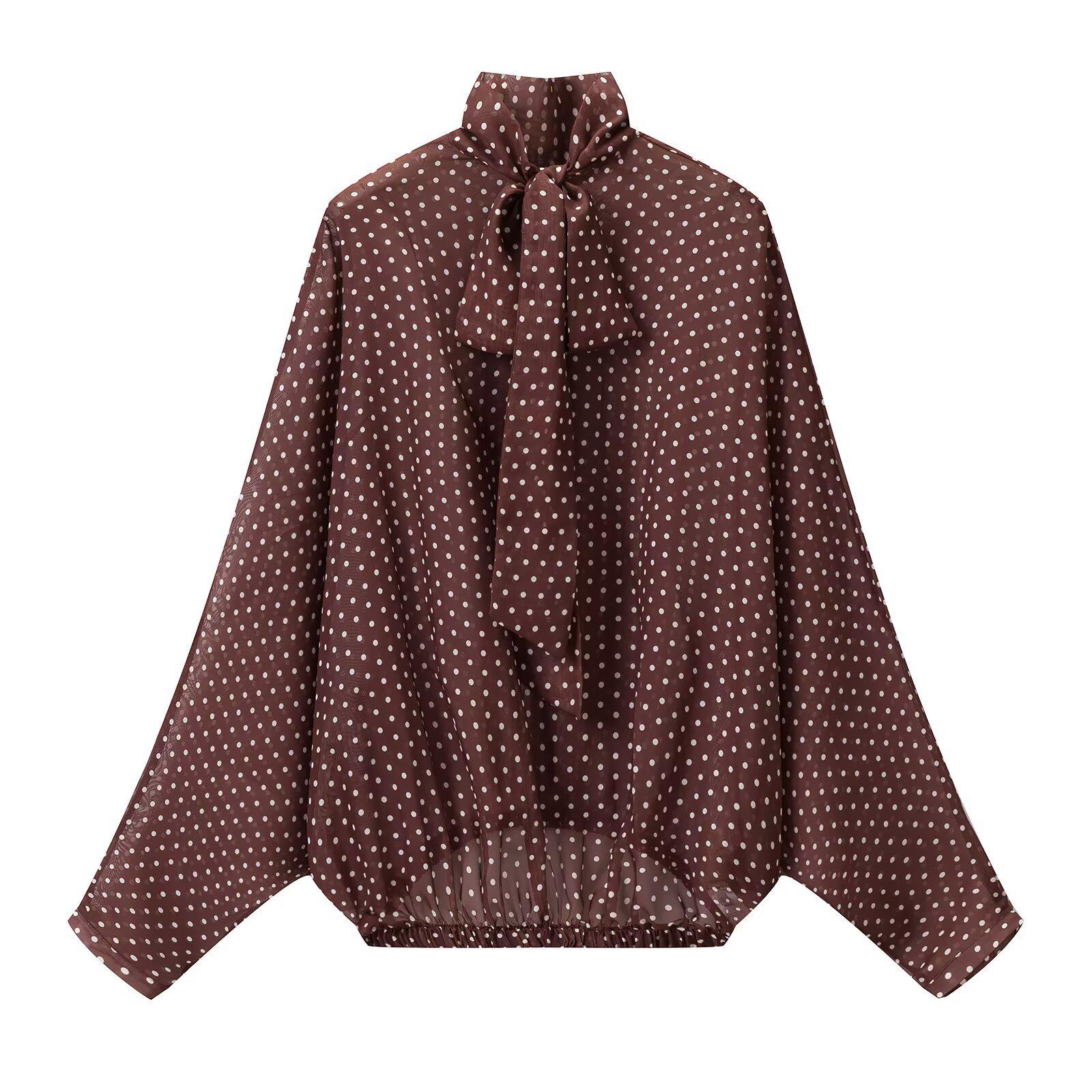 Spring Collection: European & American Polka Dot Bow Shirt & Long Skirt Small
Spring Collection: European & American Polka Dot Bow Shirt & Long Skirt Small
