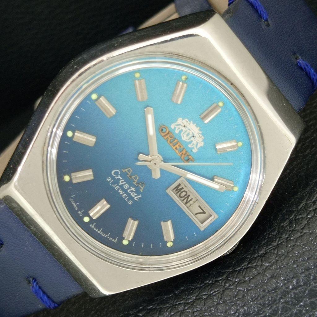 ORIENT AAA CRYSTAL AUTOMATIC VINTAGE JAPAN MENS ORIGINAL DIAL WATCH a707761-1
ORIENT AAA CRYSTAL AUTOMATIC VINTAGE JAPAN MENS ORIGINAL DIAL WATCH a707761-1