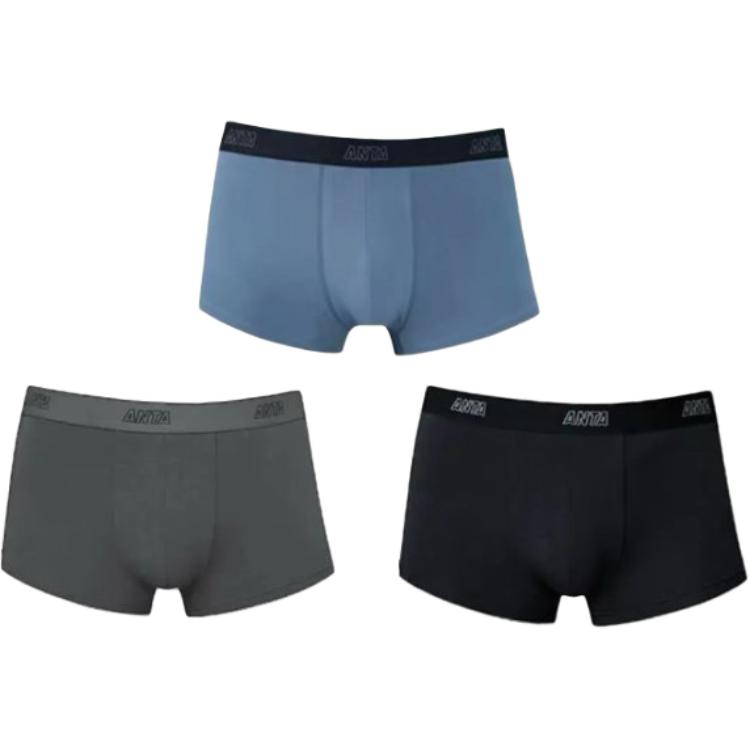 Anta Antibacterial Comfortable Breathable Bamboo Fiber Boxer Briefs 3-Pack Men underwear Basic-Black Light-Coal-Gray Gray-Blue 192528974D-1 L
Anta Antibacterial Comfortable Breathable Bamboo Fiber Boxer Briefs 3-Pack Men underwear Basic-Black Light-Coal-Gray Gray-Blue 192528974D-1 L