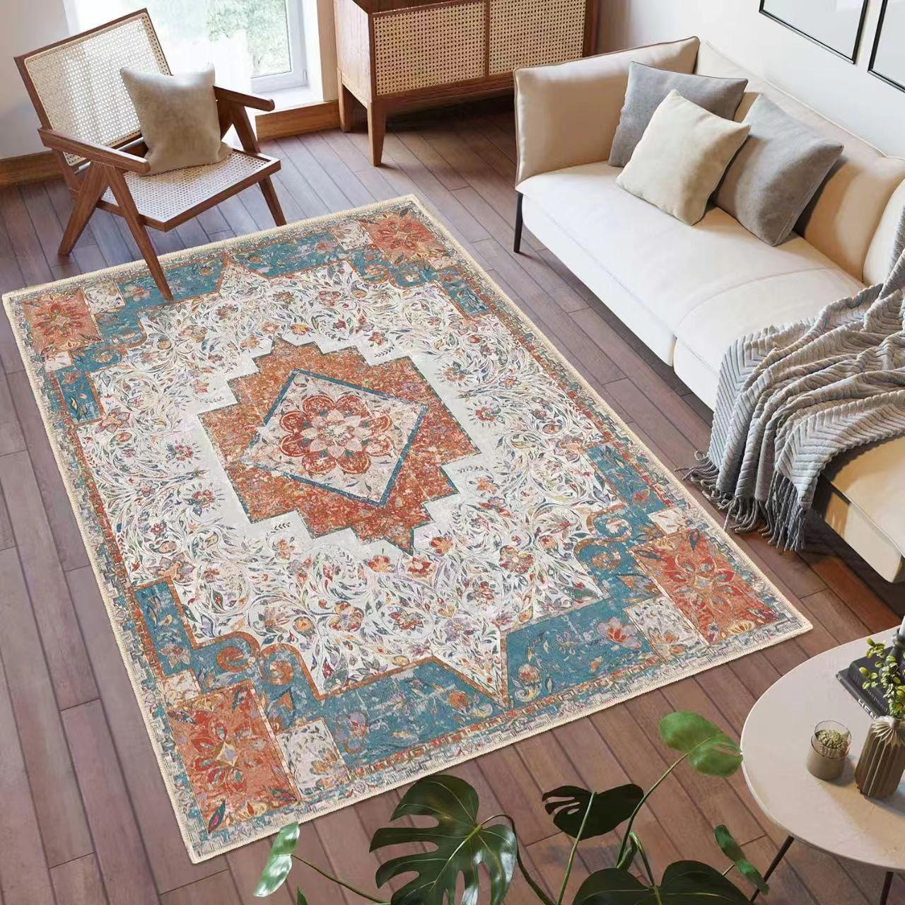 Carpet Retro Persian Bohemian Style Carpet Large Area Covered Living Room Tea Table Sofa Mat 80*120cm
Carpet Retro Persian Bohemian Style Carpet Large Area Covered Living Room Tea Table Sofa Mat 80*120cm