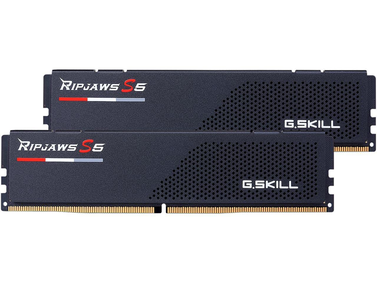 RipJaws S5 Series 32GB x SDRAM DDR5 6600 Desktop Memory G.Skill (Intel XMP) (2 16GB) 288-pin U-DIMM CL34-40-40-105 1.40V Dual-Channel
RipJaws S5 Series 32GB x SDRAM DDR5 6600 Desktop Memory G.Skill (Intel XMP) (2 16GB) 288-pin U-DIMM CL34-40-40-105 1.40V Dual-Channel