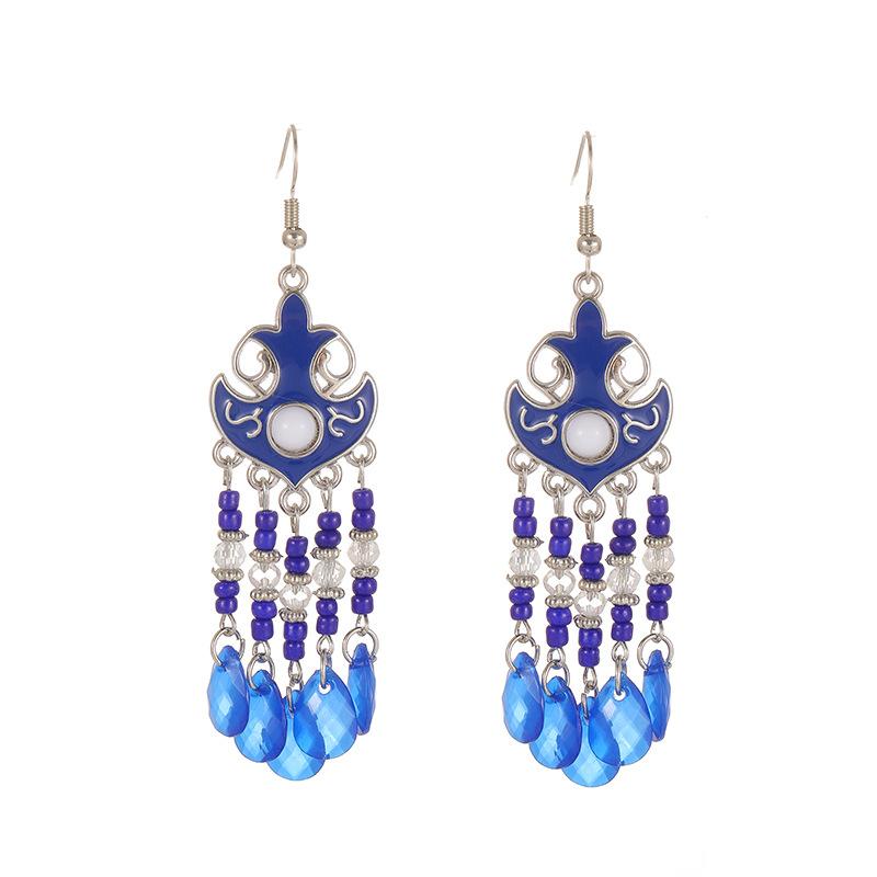 Vintage Artistic Style Unique Water Drop Earrings for Women Elegant Handmade Temperament Earrings Bohemian Female Jewelry королівський синій колір
Vintage Artistic Style Unique Water Drop Earrings for Women Elegant Handmade Temperament Earrings Bohemian Female Jewelry королівський синій колір