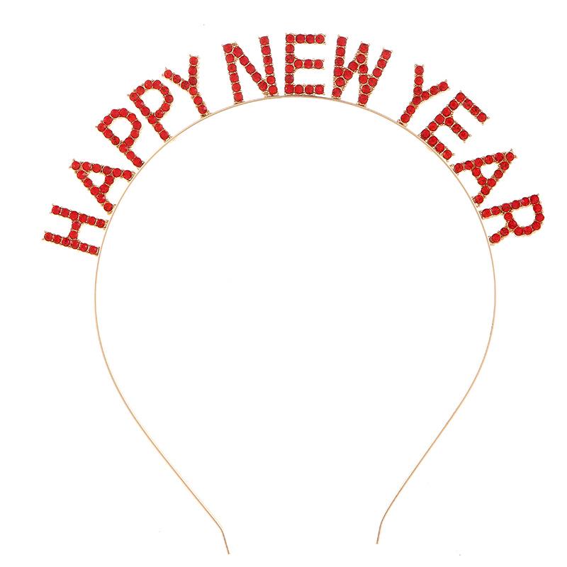 Новогодний ободок для волос с буквами из страз - Праздничный аксессуар для волос
Новогодний ободок для волос с буквами из страз - Праздничный аксессуар для волос