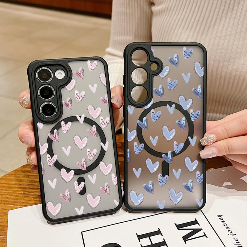 Цветной тонкий матовый магнитный чехол с рисунком маленьких сердечек для Samsung S24 Ultra Plus S23 FE S22 с мягкими краями, противоударный матовый чехол для телефона Magsafe Samsung S24 розовый
Цветной тонкий матовый магнитный чехол с рисунком маленьких сердечек для Samsung S24 Ultra Plus S23 FE S22 с мягкими краями, противоударный матовый чехол для телефона Magsafe Samsung S24 розовый