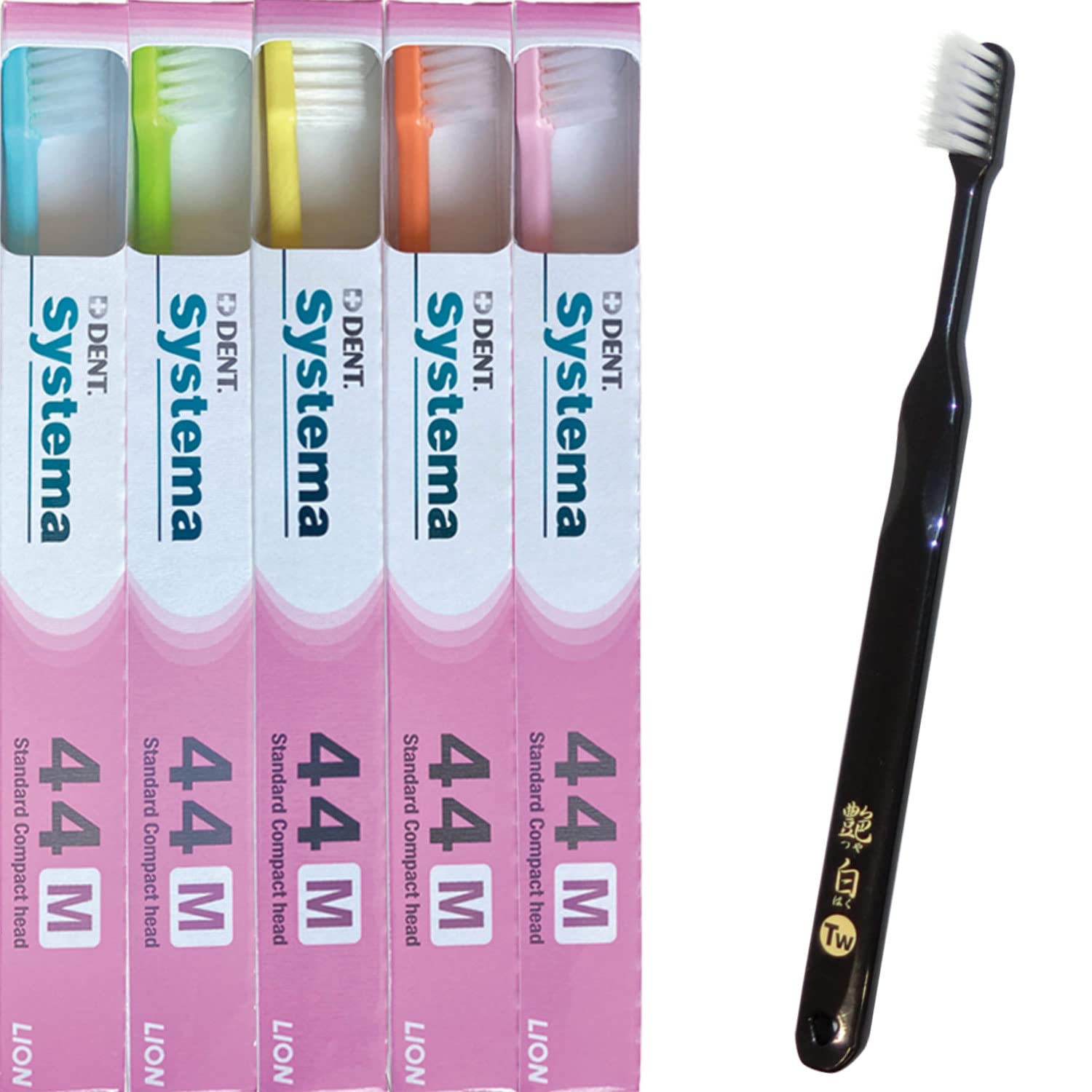Lion Systema Toothbrush 44M x 20 Glossy White Twin Toothbrush x 1 in Periodontal disease prevention DENT. (Compact Normal) + (Two-stage flocked) [Made
Lion Systema Toothbrush 44M x 20 Glossy White Twin Toothbrush x 1 in Periodontal disease prevention DENT. (Compact Normal) + (Two-stage flocked) [Made