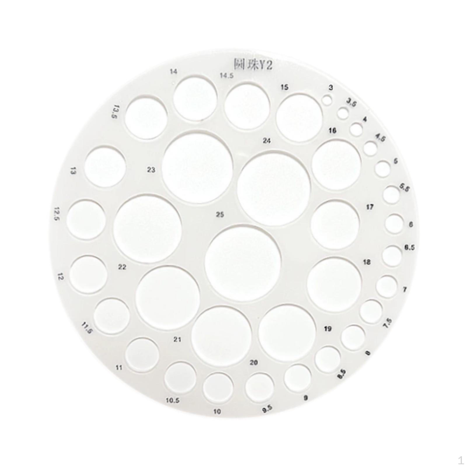 Acrylic Circle Stencil Clear Small for Artists, Architects Round Template Drawing Ruler 3 to 15 mm
Acrylic Circle Stencil Clear Small for Artists, Architects Round Template Drawing Ruler 3 to 15 mm