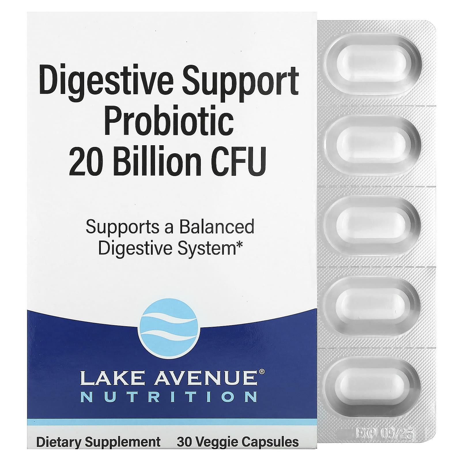 Digestive Support Probiotic, Probiotic & Prebiotic Blend with Lactobacillus Rhamnosus Gg, 20 Billion CFU, 30 Veggie Caps
Digestive Support Probiotic, Probiotic & Prebiotic Blend with Lactobacillus Rhamnosus Gg, 20 Billion CFU, 30 Veggie Caps