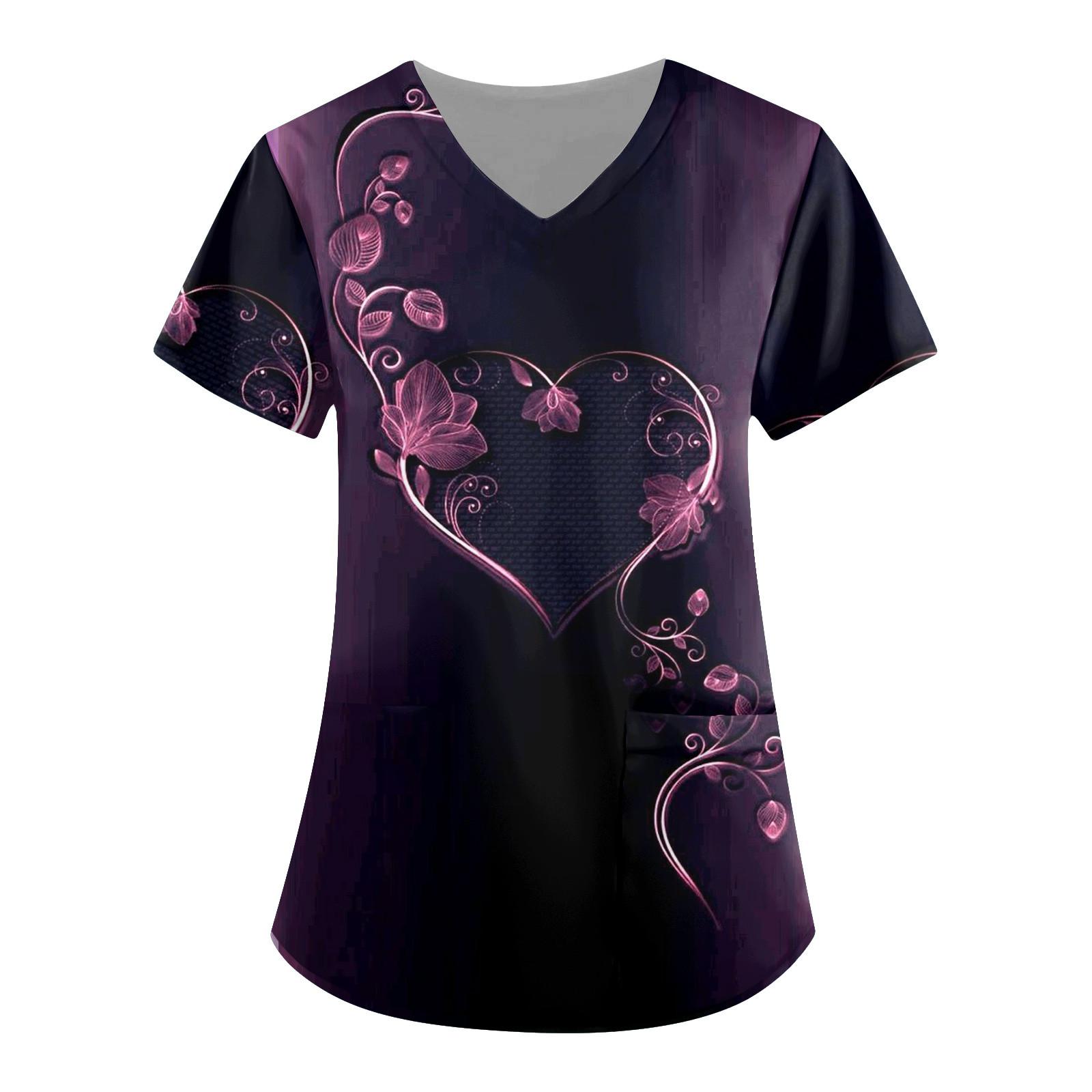 Женская мода, рабочая одежда с v-образным вырезом, короткими рукавами и карманами, топы с принтом, летние топы для женщин L
Женская мода, рабочая одежда с v-образным вырезом, короткими рукавами и карманами, топы с принтом, летние топы для женщин L