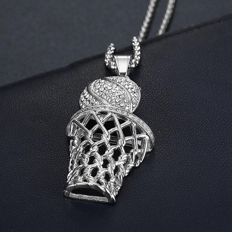 Hip Hop Stainless Steel Iced Out Pave Cubic Zirconia Basketball Basket Pendant with Chains Gold Color Hip Hop Necklace Jewelry 60cm
Hip Hop Stainless Steel Iced Out Pave Cubic Zirconia Basketball Basket Pendant with Chains Gold Color Hip Hop Necklace Jewelry 60cm