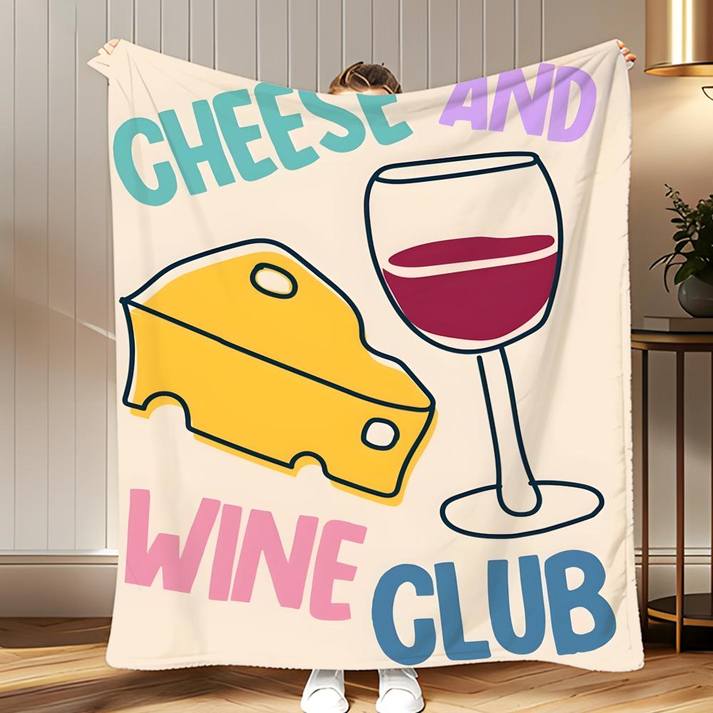 art Wine And Cheese Club Art Print Throw Soft Coral Fleece Blanket 310gsm Fluffy Warm Throw for Sofa Bed Couch Bedroom Decor 75x100cm
art Wine And Cheese Club Art Print Throw Soft Coral Fleece Blanket 310gsm Fluffy Warm Throw for Sofa Bed Couch Bedroom Decor 75x100cm