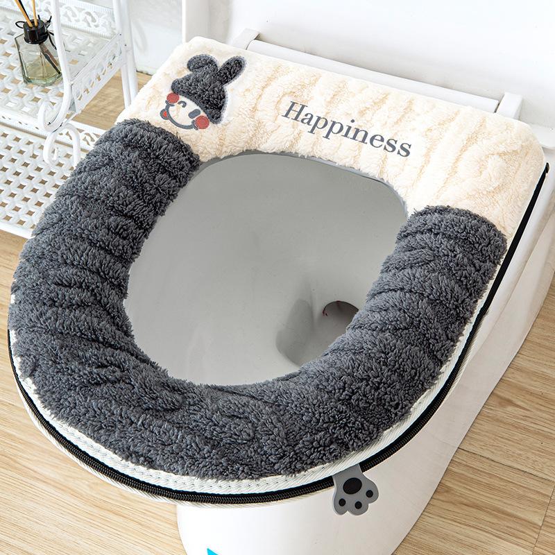 Household thickened autumn and winter zipper toilet toilet seat cushion cover waterproof plush dirt-resistant
Household thickened autumn and winter zipper toilet toilet seat cushion cover waterproof plush dirt-resistant