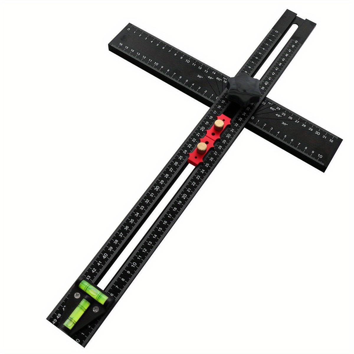 Adjustable 2-in-1 Drilling Drywall Positioning Square Ruler, Aluminum Alloy Cabinet Hardware Jig Door Hole Drilling Template 1pc
Adjustable 2-in-1 Drilling Drywall Positioning Square Ruler, Aluminum Alloy Cabinet Hardware Jig Door Hole Drilling Template 1pc
