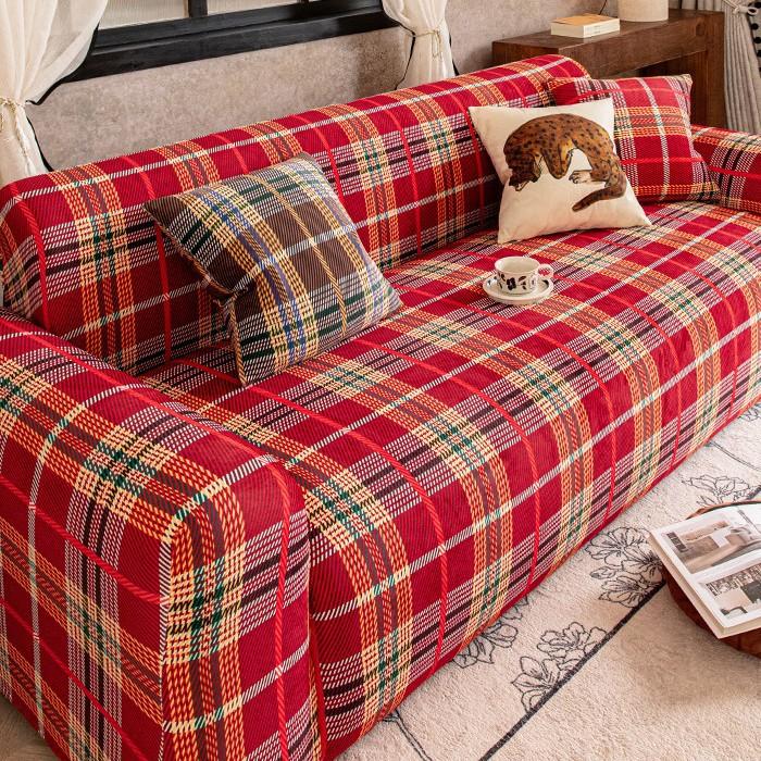 New Vintage Checkered Sofa Cover Thickened Crystal Fleece for Cat Scratch All Purpose Sofa Cover 90-140cm
New Vintage Checkered Sofa Cover Thickened Crystal Fleece for Cat Scratch All Purpose Sofa Cover 90-140cm