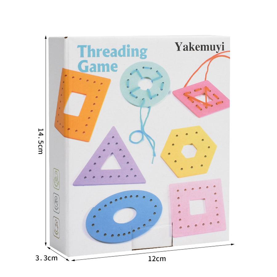 8pcs Wooden Threading Beads Toy Geometric Lacing Board for Fine Motor Skills Colorful Shape & Color Recognition Toys for Kids 3+
8pcs Wooden Threading Beads Toy Geometric Lacing Board for Fine Motor Skills Colorful Shape & Color Recognition Toys for Kids 3+