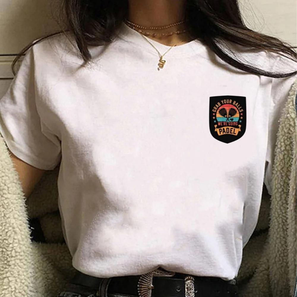 Padel Streetwear Y2k White Fashion Women T-Shirts Harajuku Funny Clothing Short Sleeve Summer Tees Casual Female Tops O-Neck S
Padel Streetwear Y2k White Fashion Women T-Shirts Harajuku Funny Clothing Short Sleeve Summer Tees Casual Female Tops O-Neck S