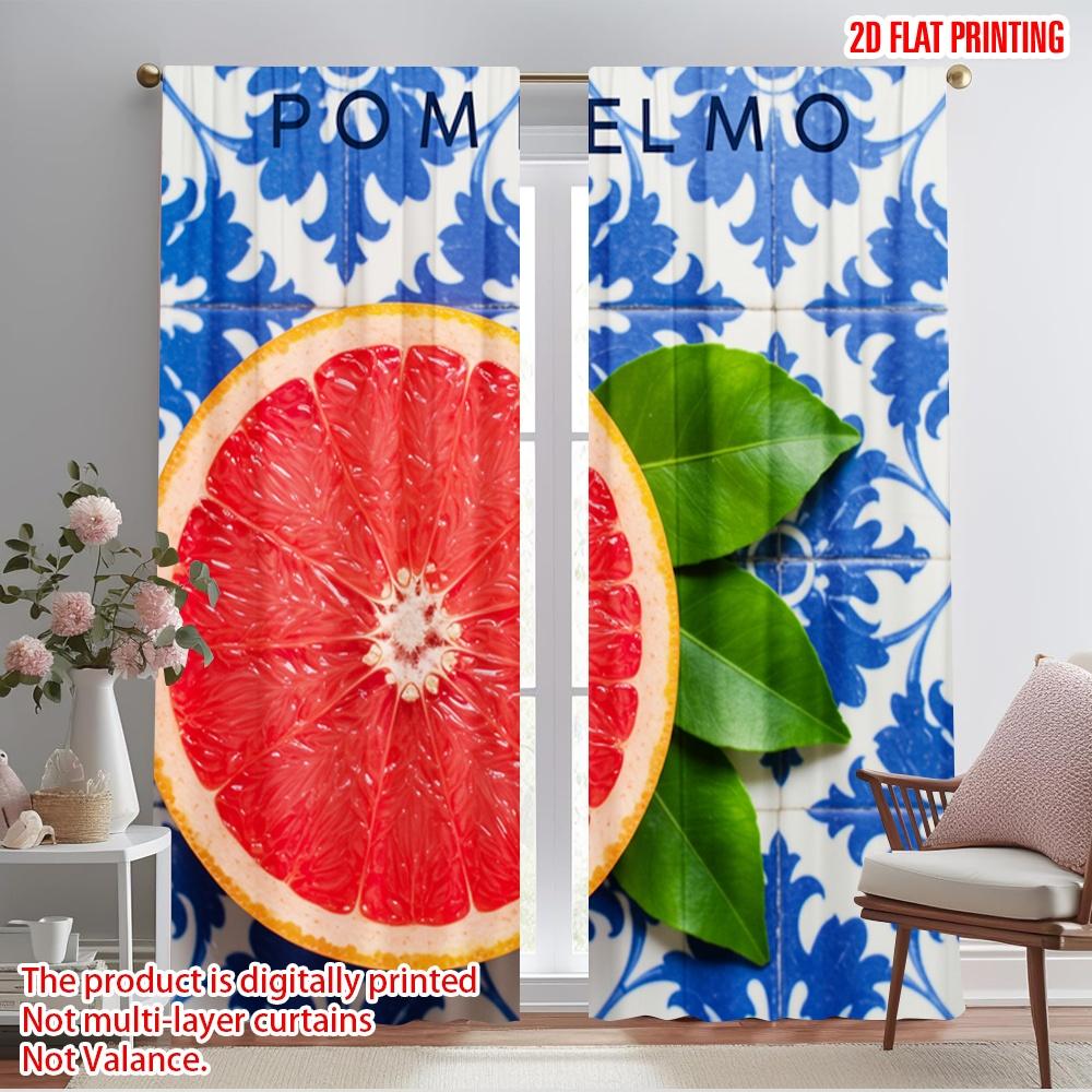 2pcs 2D flat printing Party Curtain Grapefruit Blue White Polyester Without Electricity Festive Holiday Use for Entryway Room 52.50×116.00 CM 2pcs
2pcs 2D flat printing Party Curtain Grapefruit Blue White Polyester Without Electricity Festive Holiday Use for Entryway Room 52.50×116.00 CM 2pcs