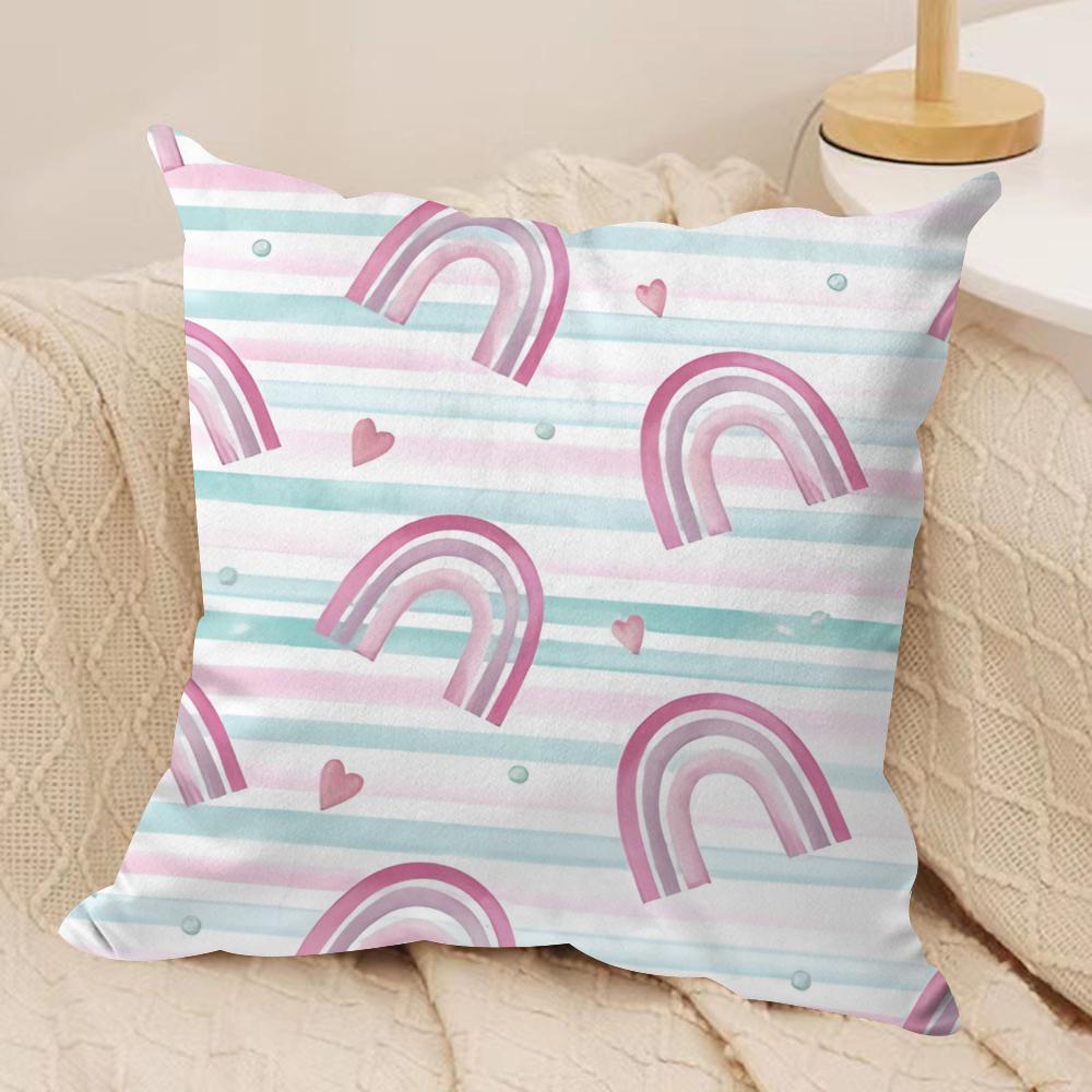 Cute Dinosaur Rainbow Cushion Cover Soft Plush Fabric DoubleSided Printed Cushion Covers for All Seasons Modern HomeDecor Gift 30cmx30cm
Cute Dinosaur Rainbow Cushion Cover Soft Plush Fabric DoubleSided Printed Cushion Covers for All Seasons Modern HomeDecor Gift 30cmx30cm