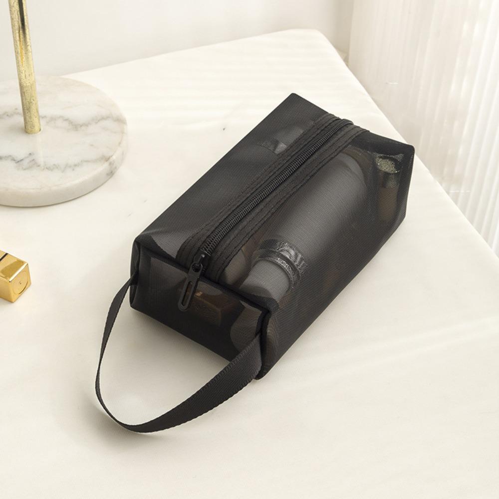 Портативная прозрачная косметичка квадратная для хранения туалетных принадлежностей удобные косметички для кемпинга Black-Middle
Портативная прозрачная косметичка квадратная для хранения туалетных принадлежностей удобные косметички для кемпинга Black-Middle