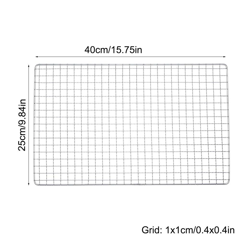 Stainless Steel BBQ Roasting Rack Rectangular Grill Grate Mesh Pads Outdoor Barbeque Oven 40X25CM
Stainless Steel BBQ Roasting Rack Rectangular Grill Grate Mesh Pads Outdoor Barbeque Oven 40X25CM