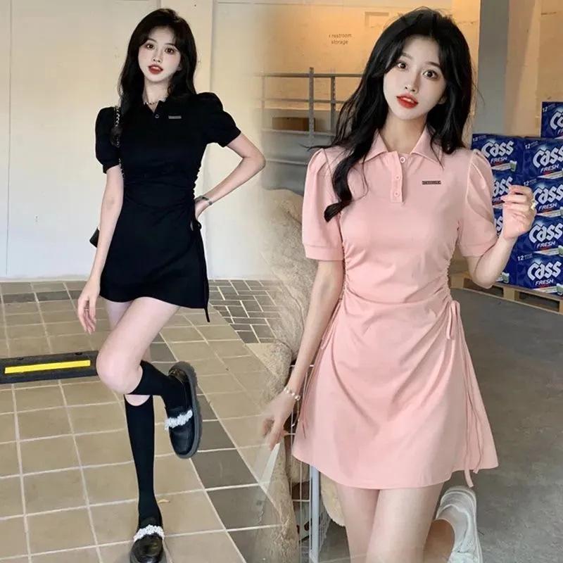 Polo Collar Drawstring Waist Slimming Summer Dress – Solid Color, Sweet & Spicy, Short Sleeve Style for Women Large рожевий
Polo Collar Drawstring Waist Slimming Summer Dress – Solid Color, Sweet & Spicy, Short Sleeve Style for Women Large рожевий