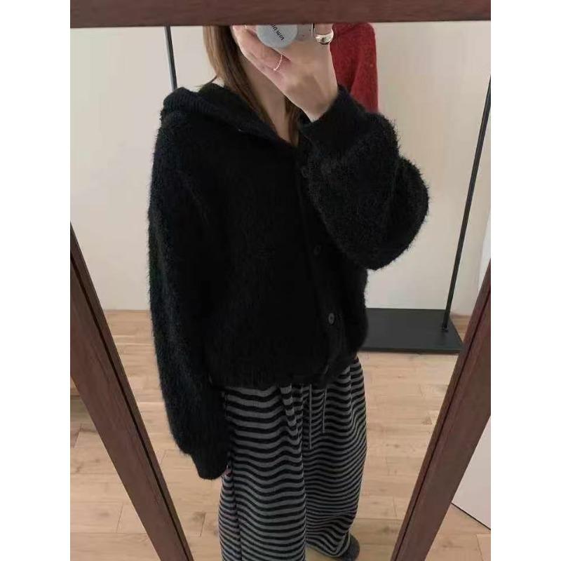 Дизайн Sense Круглый Капюшон Вязаный Кардиган Осень и Зима Новый Нежный Ветер Свитер Куртка Женская One size чёрный
Дизайн Sense Круглый Капюшон Вязаный Кардиган Осень и Зима Новый Нежный Ветер Свитер Куртка Женская One size чёрный