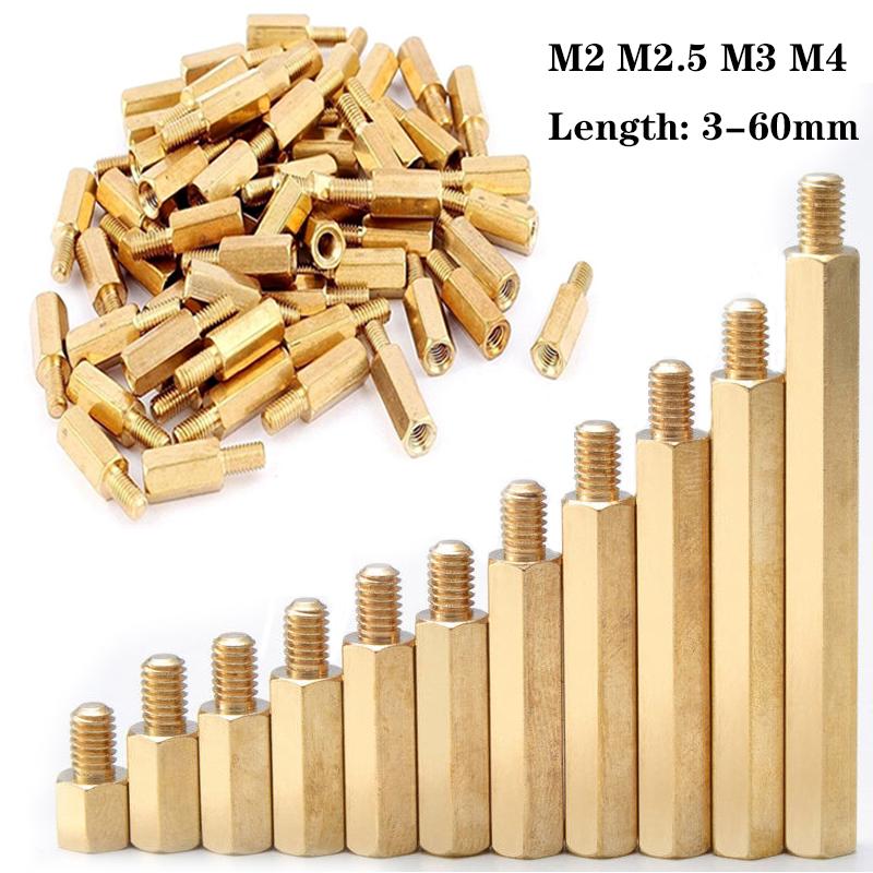 M2/M2.5/M3/M4 Coppers Brass Pillars Standoff Circuit Spacer PCB Board Nut Screws Hex Round Single Cylinder Head/Hexagon pillar M2x3-3mm 50PCS
M2/M2.5/M3/M4 Coppers Brass Pillars Standoff Circuit Spacer PCB Board Nut Screws Hex Round Single Cylinder Head/Hexagon pillar M2x3-3mm 50PCS
