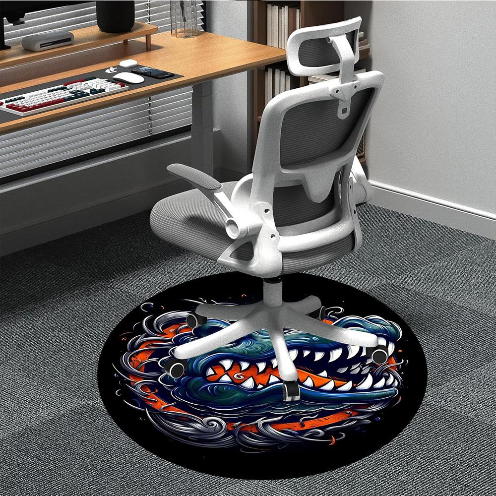 1pc Alligator Wave Office Round Area Rug, Indoor Mat Suitable ForOffice, Under Office Chairs Bedroom Living Room Home Decor, Room Deco, D048 80cm by 80cm
1pc Alligator Wave Office Round Area Rug, Indoor Mat Suitable ForOffice, Under Office Chairs Bedroom Living Room Home Decor, Room Deco, D048 80cm by 80cm